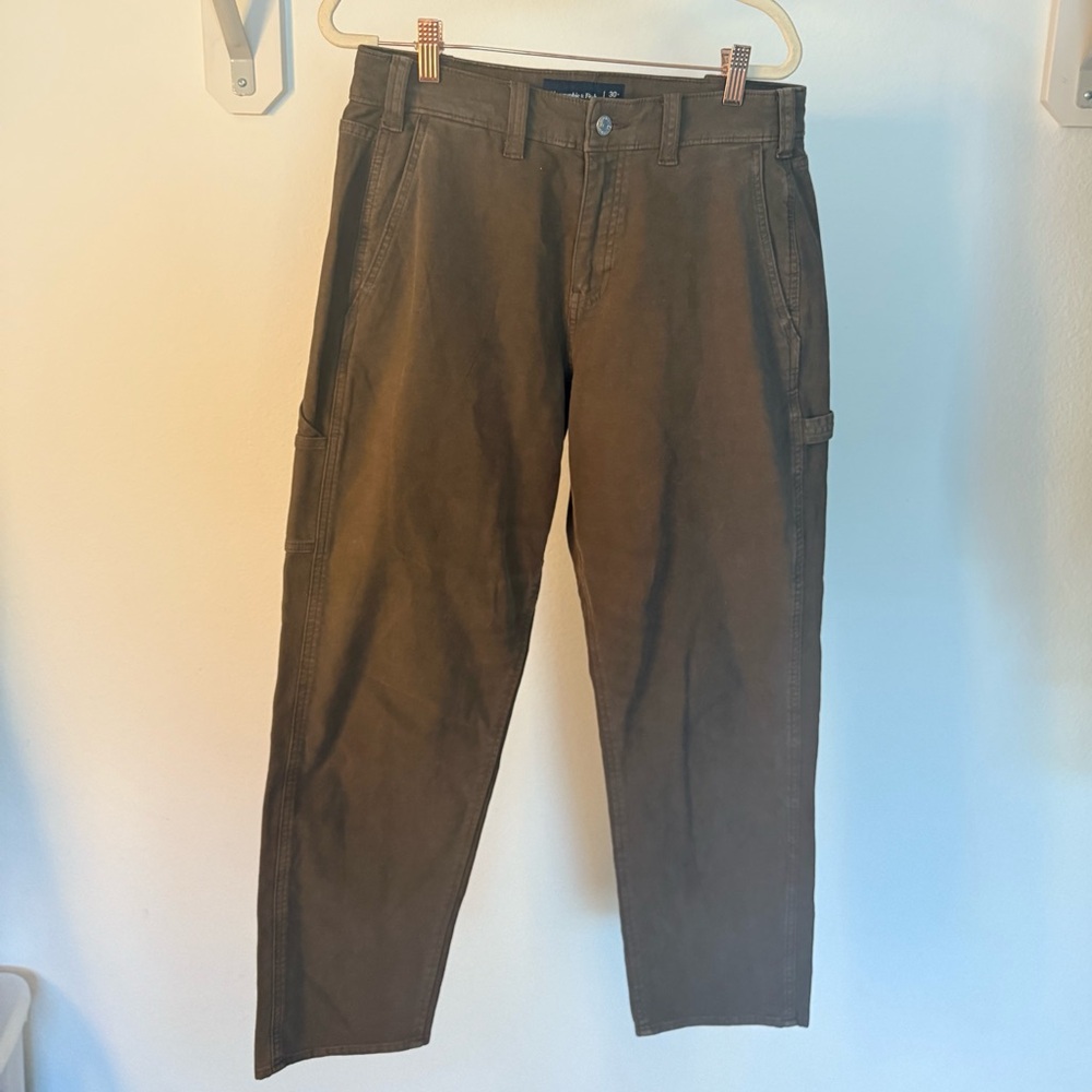 Abercrombie & Fitch Brown Cargo Pants Utilitarian Style